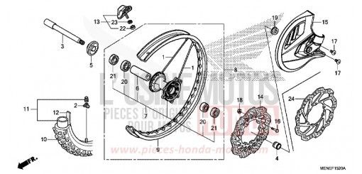 FRONT WHEEL CRF450RG de 2016